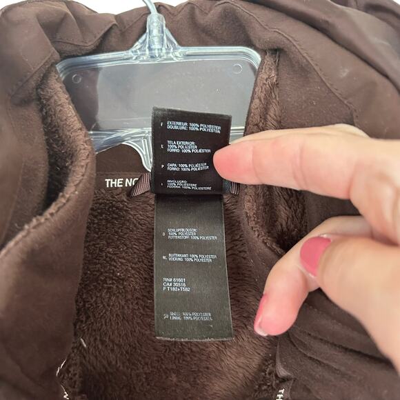 The North Face Hyvent 3 in 1 Pink Brown Jacket Sz M - Picture 5 of 9